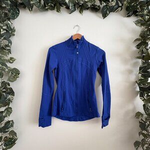 Lululemon Athletic Define Full Zip Fitted Jacket Luon Blue Women’s Size 4